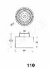 ASHIKA 45-01-110 Tensioner, timing belt
